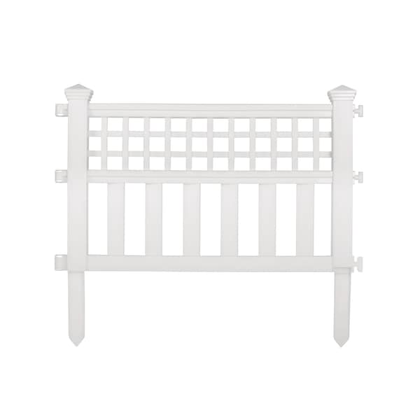 Suncast Suncast 24 L X 20.5 in. H Resin White Garden Fence GVF24 Zoro
